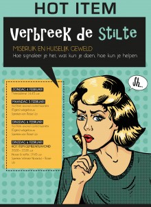 Poster Verbreek de stilte RGB